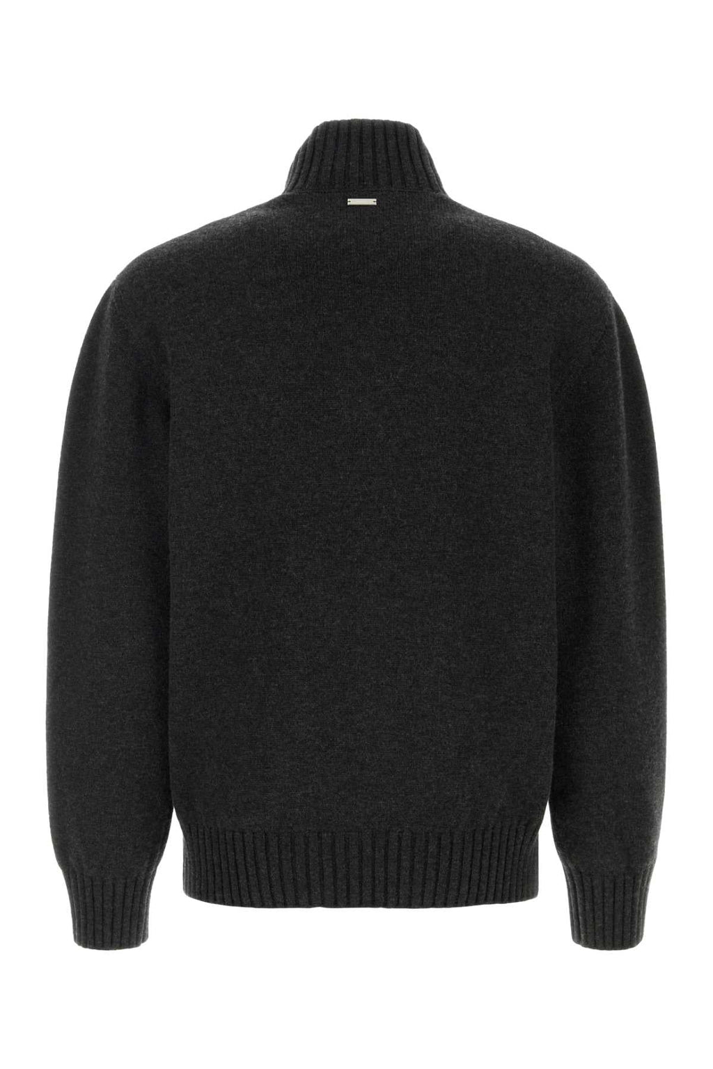 Salvatore Ferragamo Men Slate Cashmere Blend Sweater