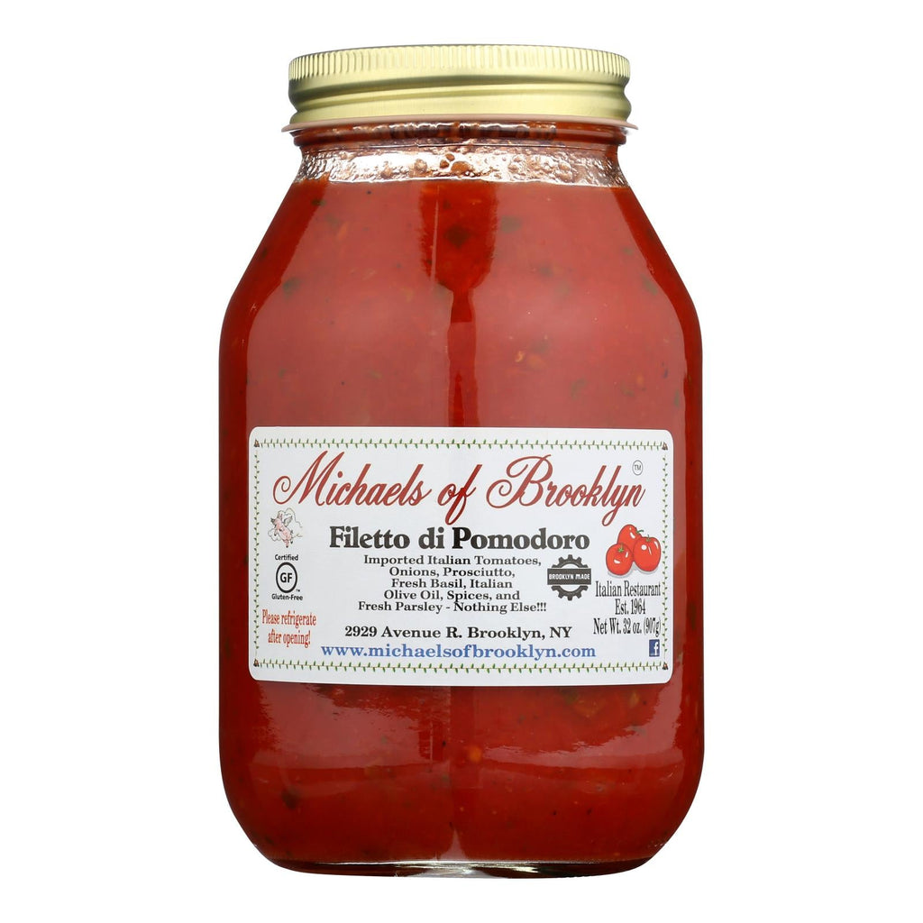 Michael's of Brooklyn Filetto di Pomodoro Sauce, 32 Oz. (Case of 6)