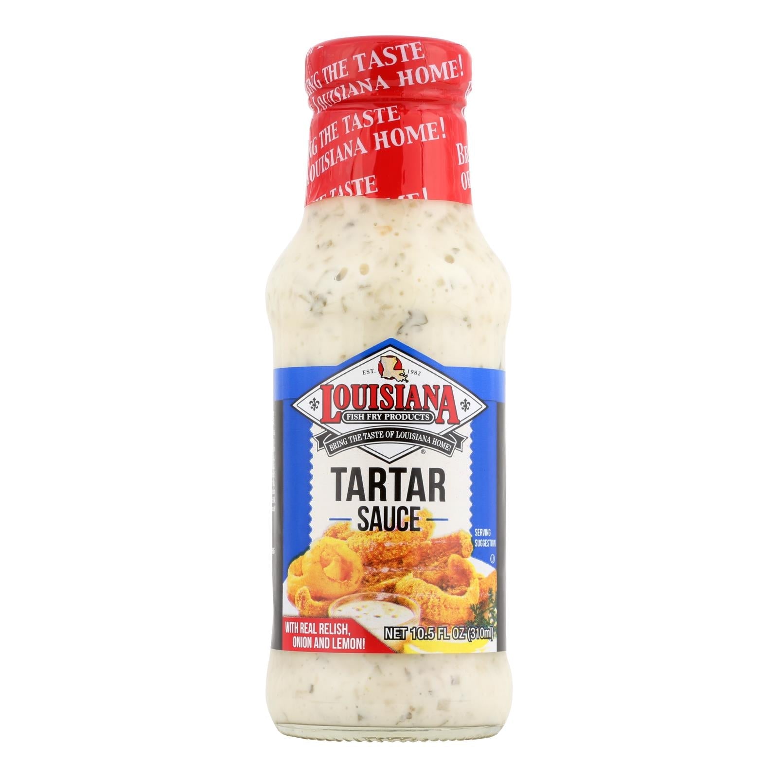 Louisiana Fish Fry Tartar Sauce - Pack of 6 - 10.5 Oz - Creamy Tangy Flavor