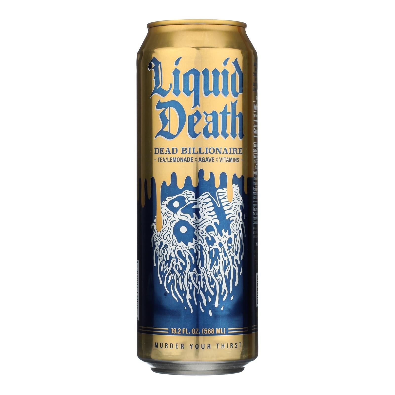 Liquid Death Tea Dead Billionaire Iced Tea - 12 x 19.2 fl oz