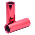 Snafu Hex 100mm Alloy Core Chromo Sleeve Pegs - Red