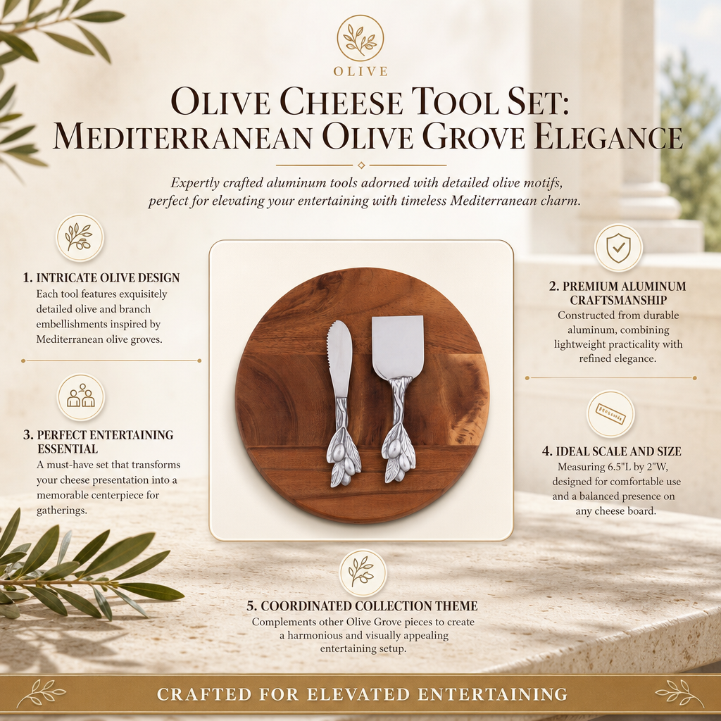 Olive Cheese Tool Set