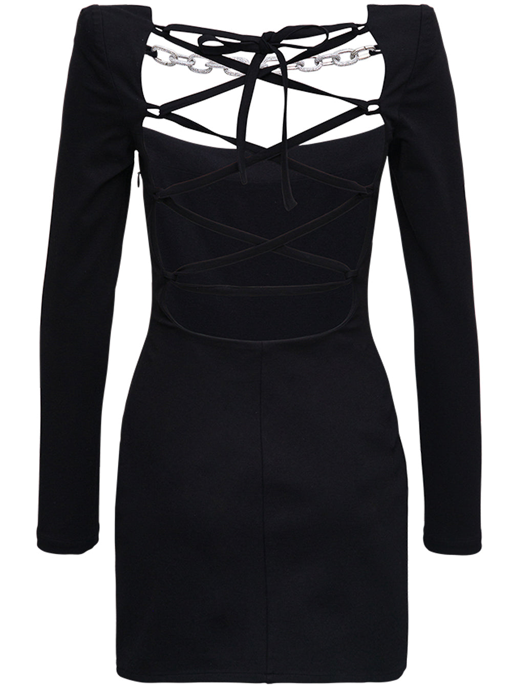 Giuseppe Di Morabito Women Black Jersey Dress With Chain Detail