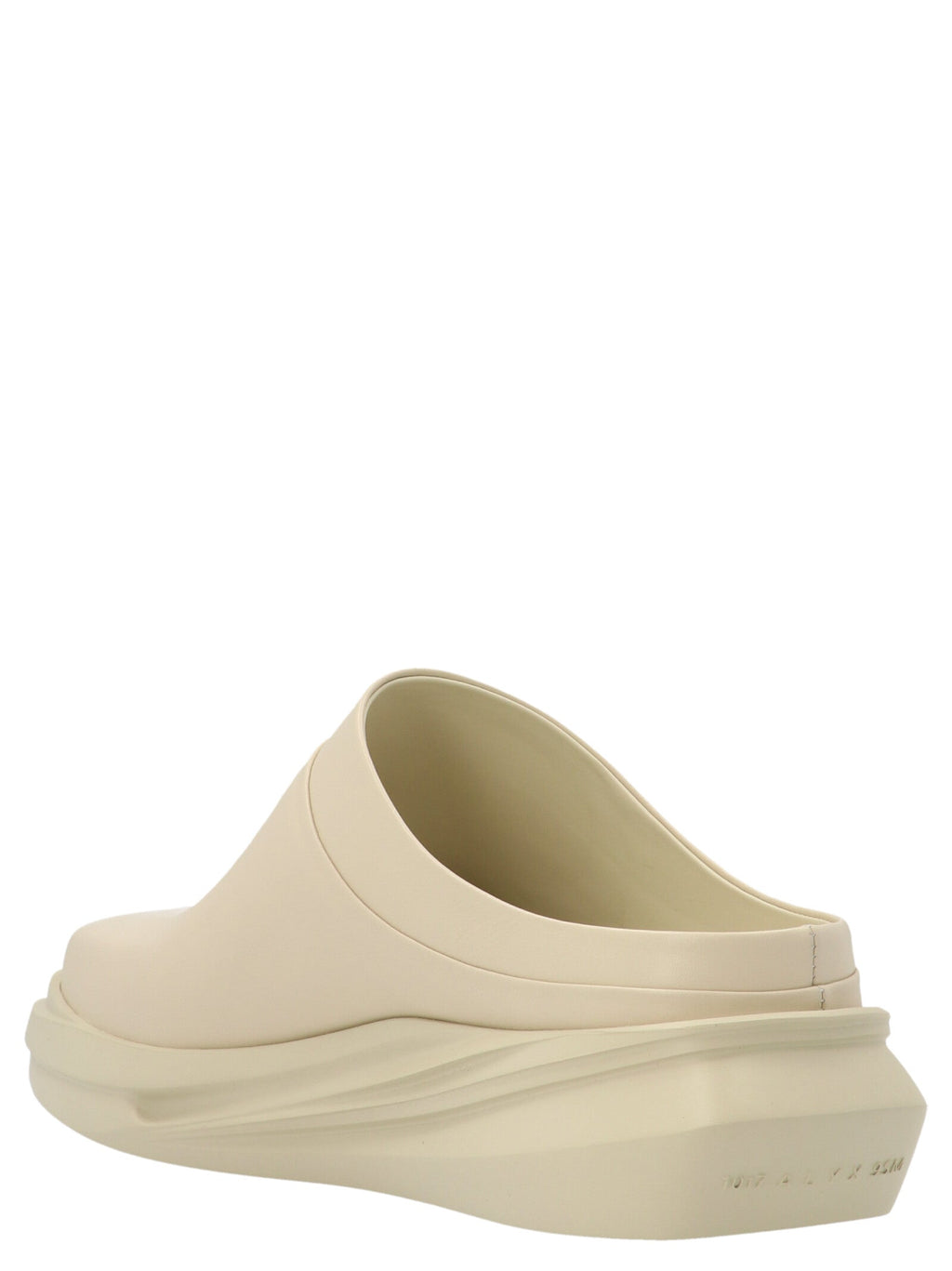 1017 Alyx 9 Sm 'Mono Mule' Sabots in Sand Color Smooth Leather - Stylish Footwear