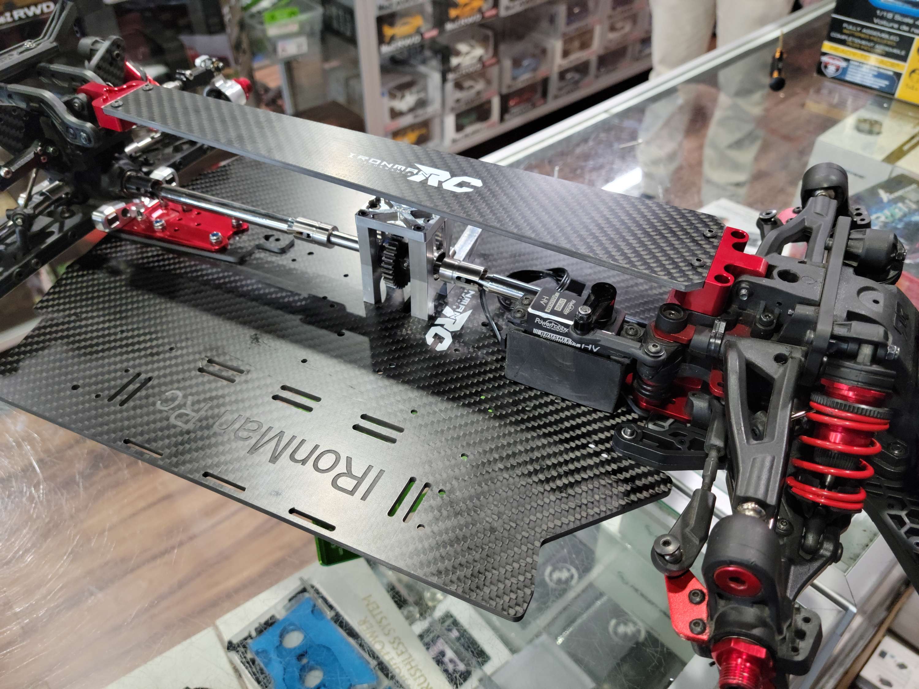 IRonManRc Limitless V2 Carbon Fiber Wide Chasis W/ Top Brace
