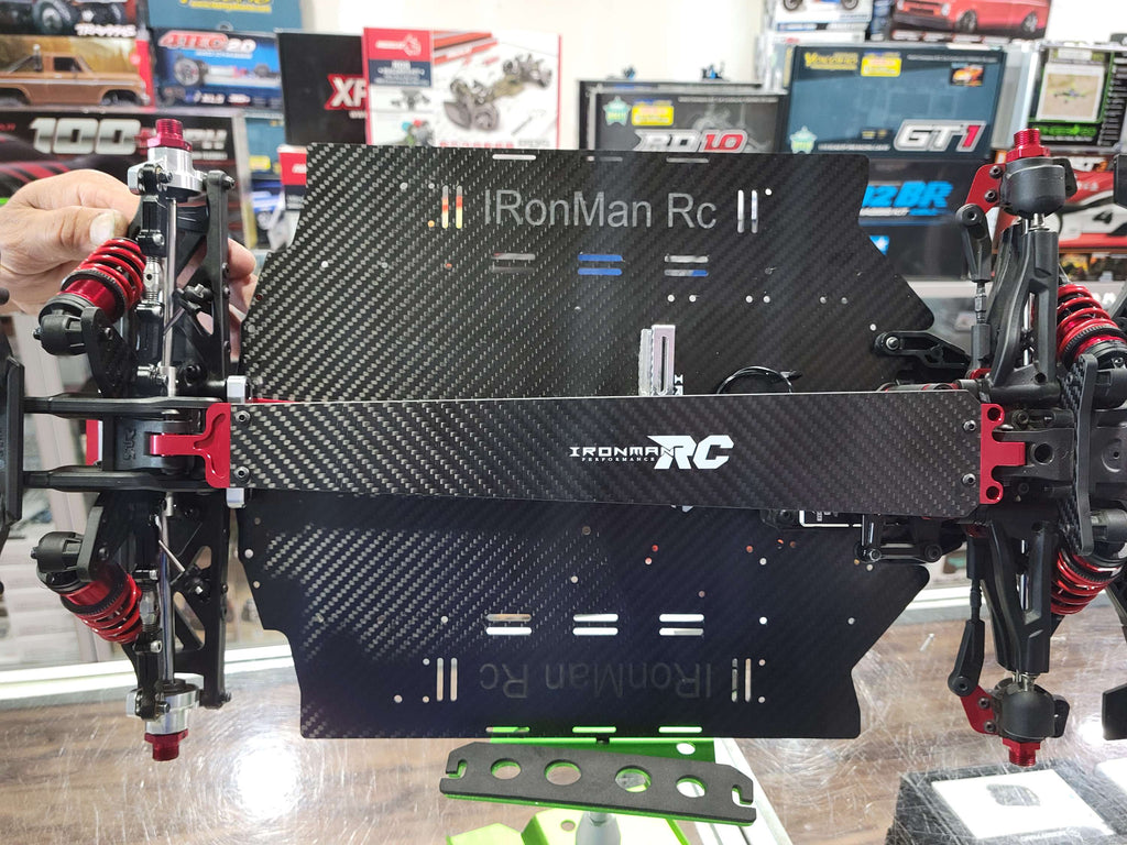 IRonManRc Limitless V2 Carbon Fiber Wide Chasis W/ Top Brace