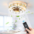 Caged Flush Mount Ceiling Fan with LED Lights & Remote – Farmhouse Matte Black, 6 Speeds & Reversible DC Motor
