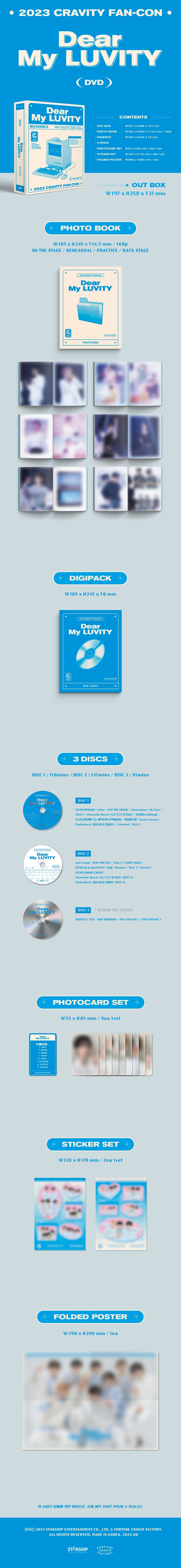 Cravity 2023 Fan Con DVD - Dear My Luvity