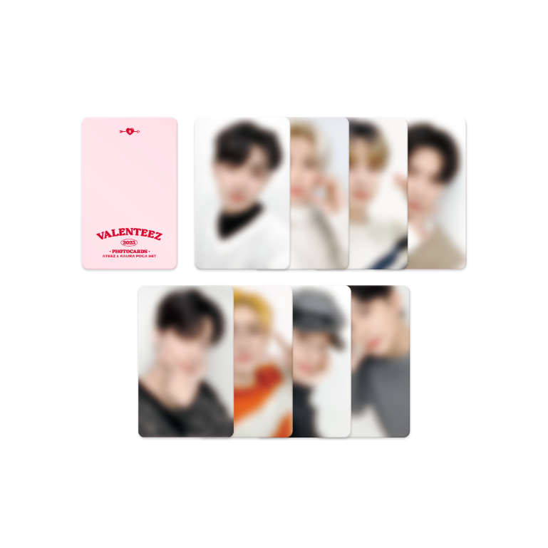 ATEEZ x Kaura Valenteez Poca Photocard Set