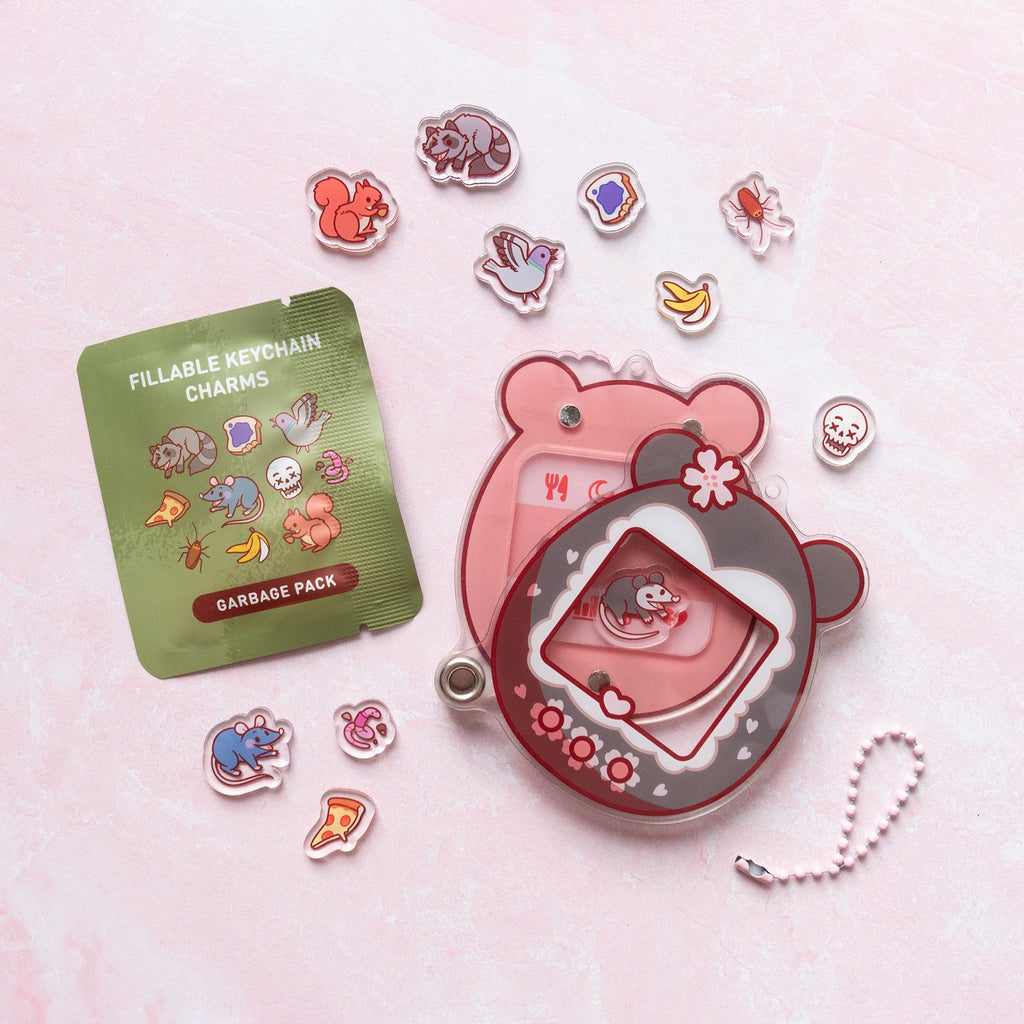 Garbage Fillable Keychain Charms Blind Booster Pack