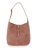 Saint Laurent Women 'Le 5 À 7' Pink Shoulder Bag With Hook Closure With Cassandre In Soft Leather Woman