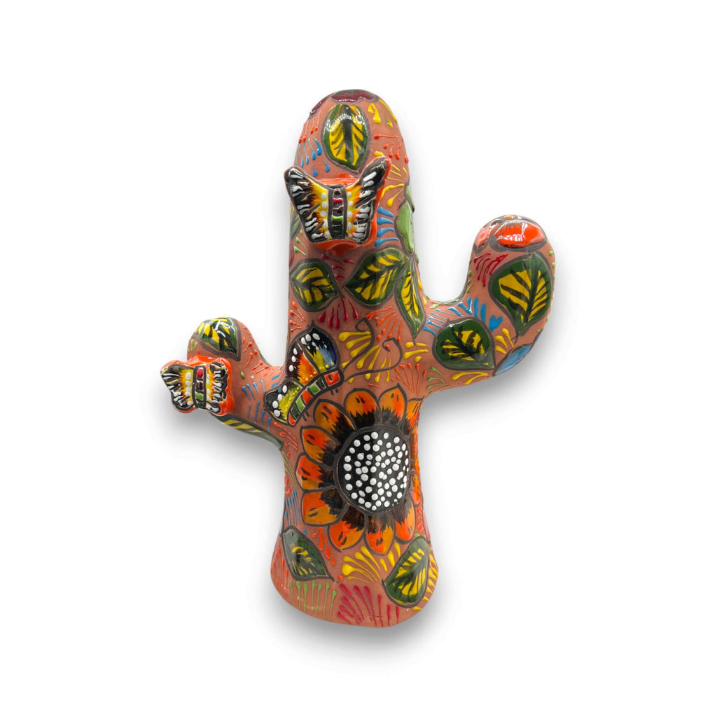 Cactus Statue | Colorful Handmade Mexican Art