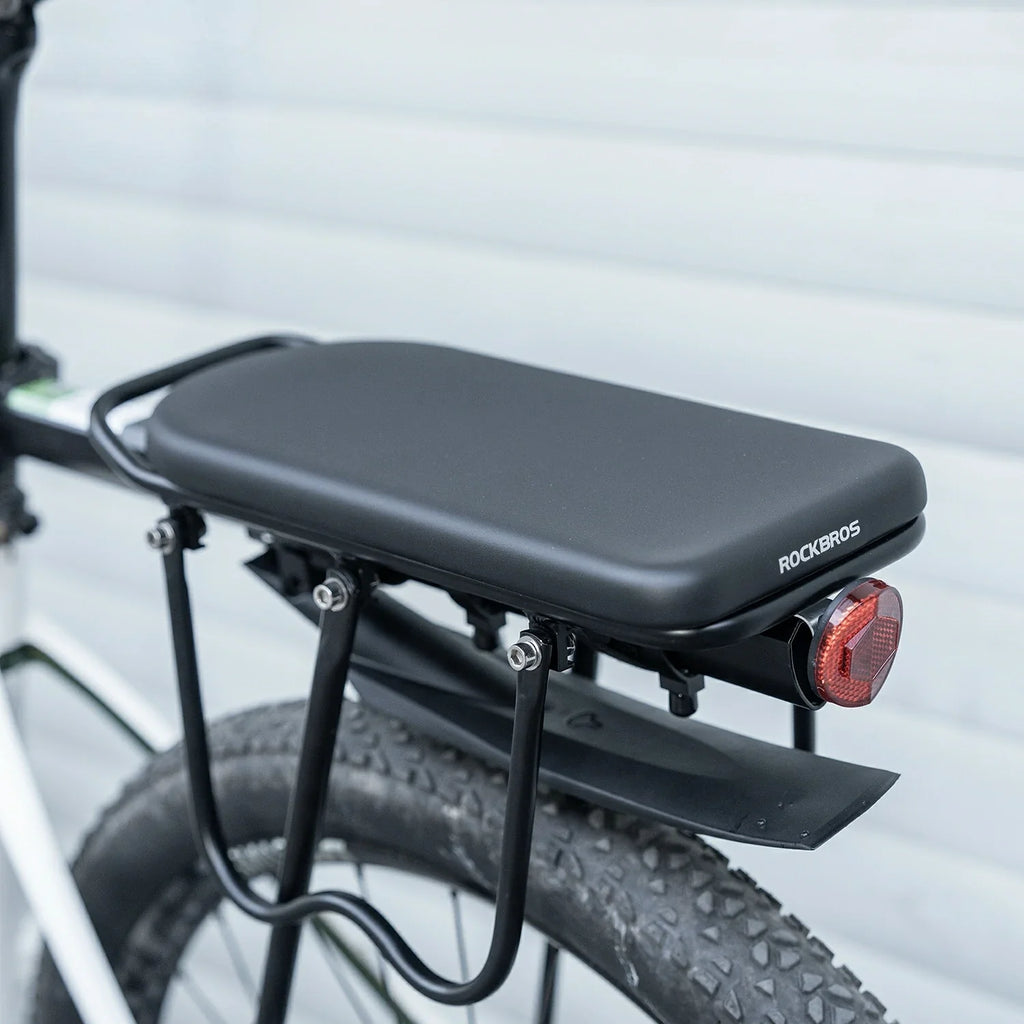 Comfortable PU Leather Bike Rear Seat Cushion for Racks
