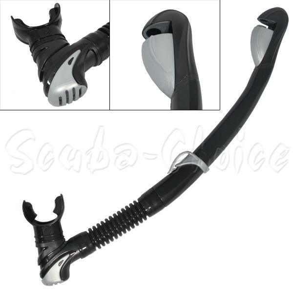 Scuba Diving Dive Dry Top Straight Snorkel with Purged Valve