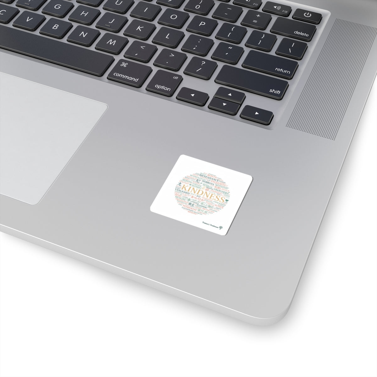 Kindness Wordcloud Sticker | Fresh-Start Minimalism, Neutral Renew