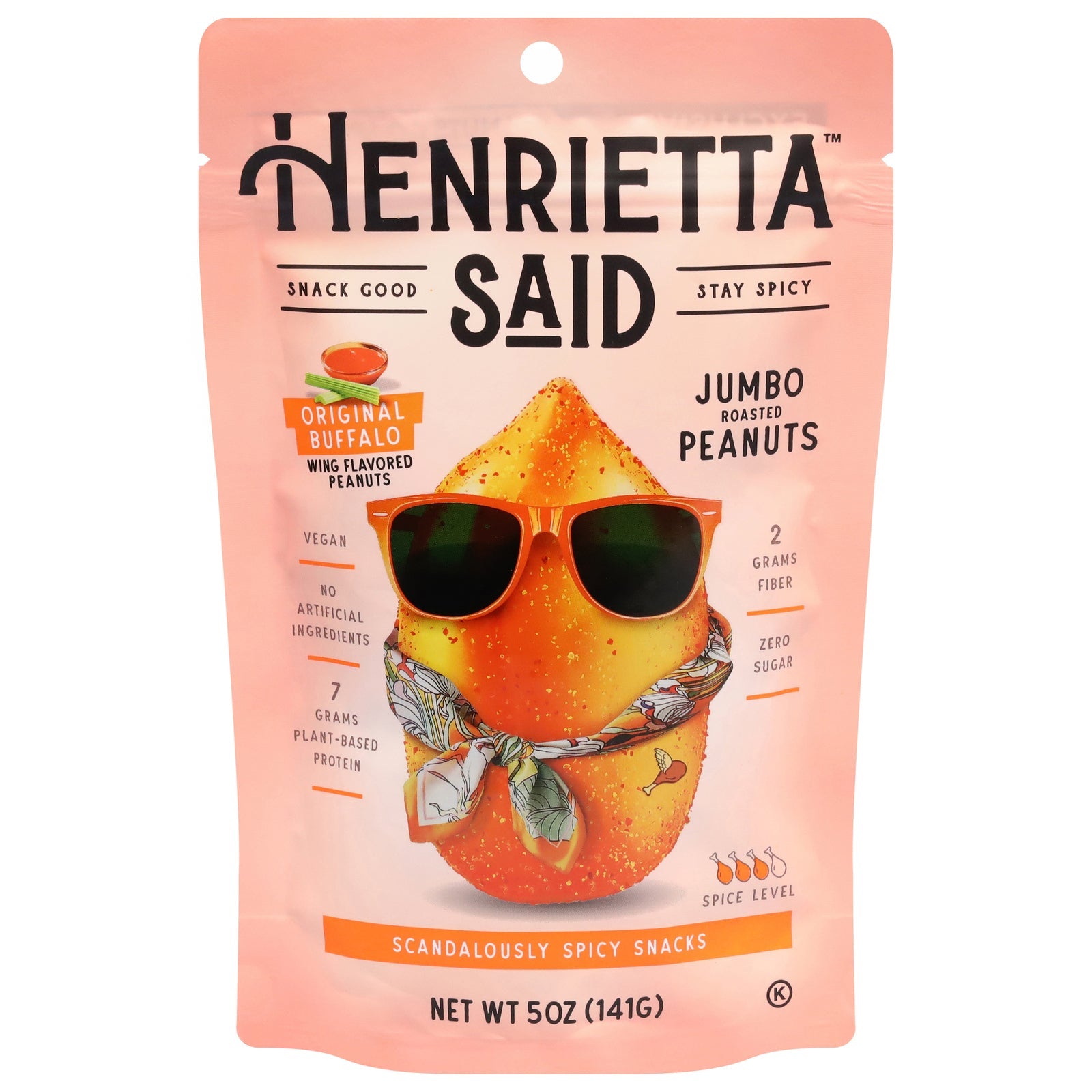 Henrietta Said Buffalo Peanuts Original, 12-Pack of 5 oz Bags
