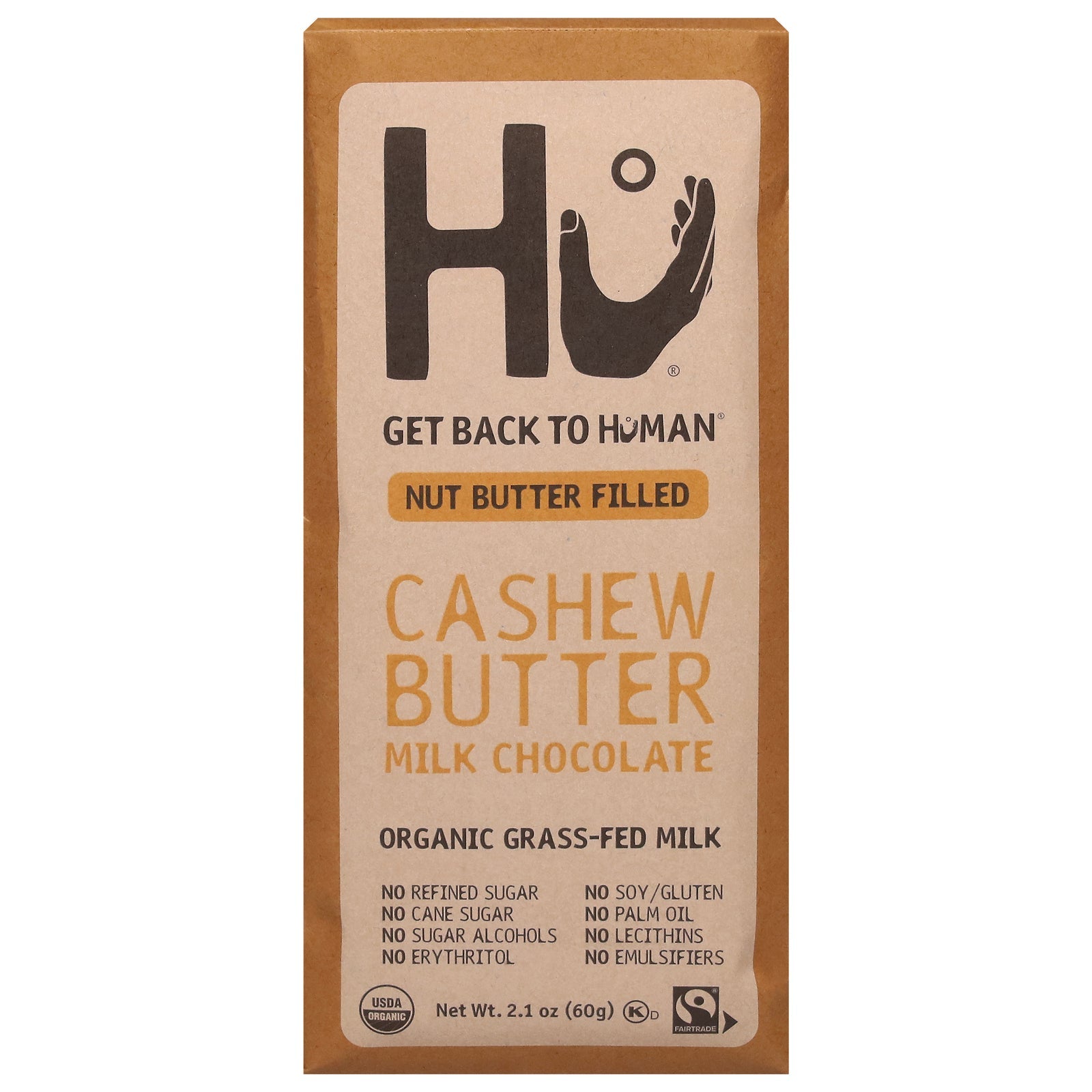 Hu Milk Chocolate Bar with Cashew Butter - 6 x 2.1 Oz Bars