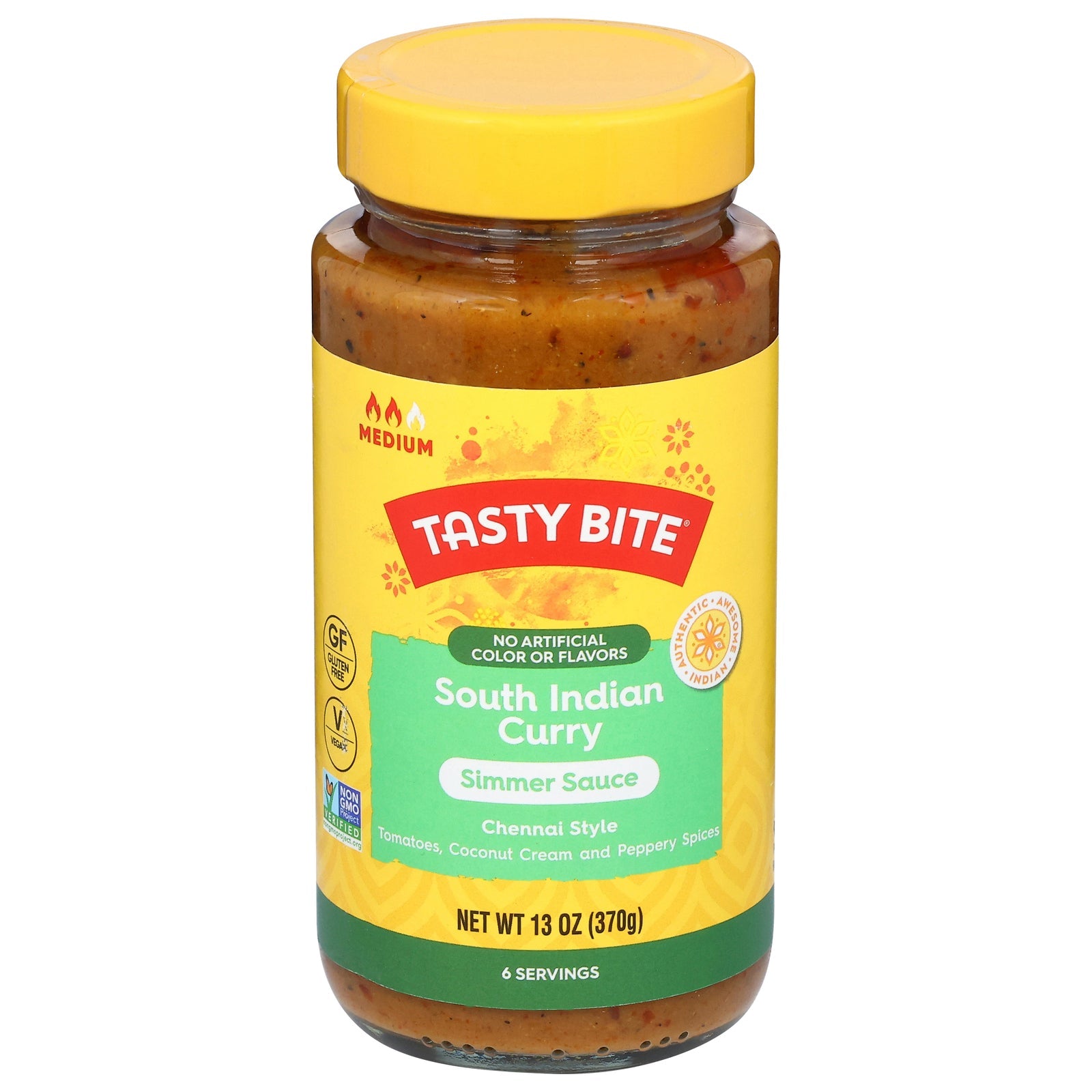 Tasty Bite South Indian Curry Simmer Sauce - (Pack of 6) 13 oz Pouches
