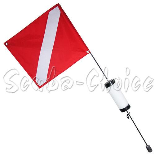 Scuba Choice Scuba Diving Spearfishing Free Dive Flag with Weight Float, 4'