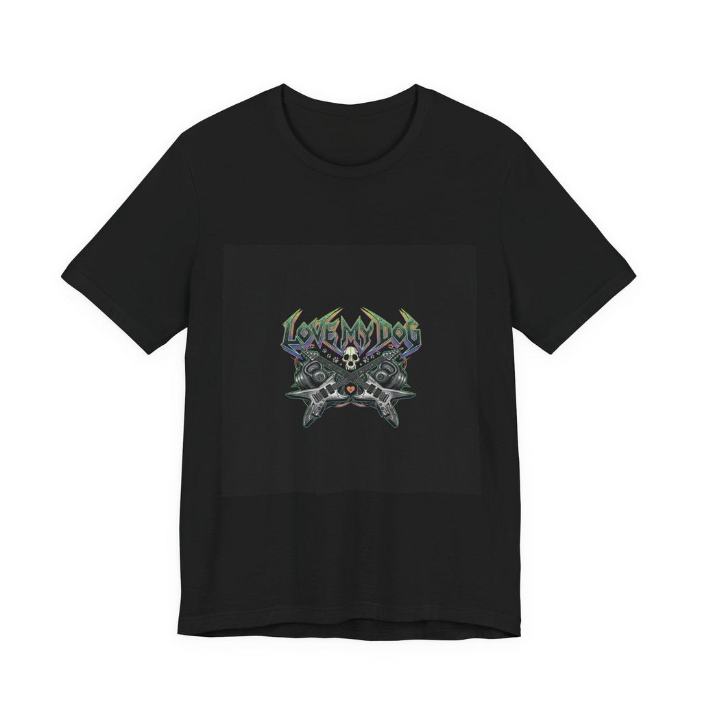Love My Dog T-Shirt | Rock & Roll Dog Mom Dad Graphic Tee