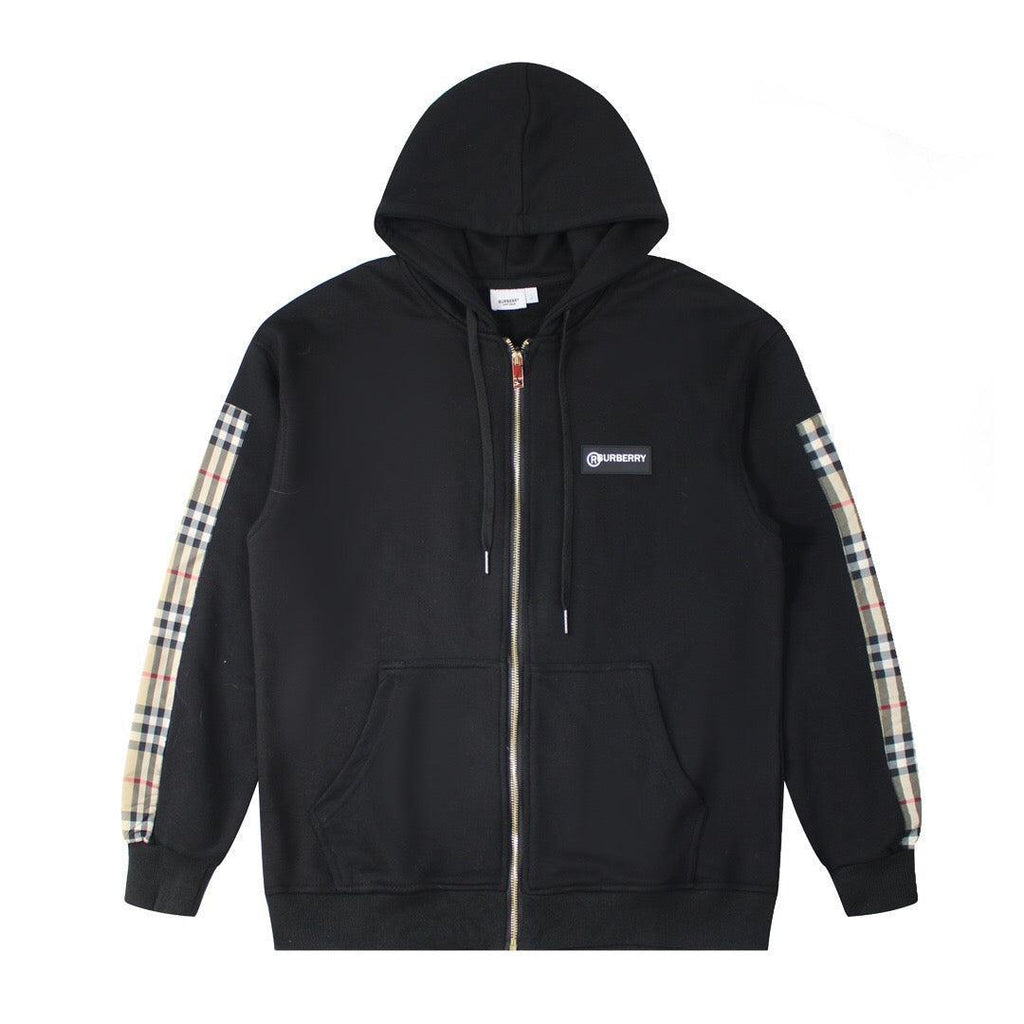 Burberry Vintage Check Panel Oversized Jacket  'Black'