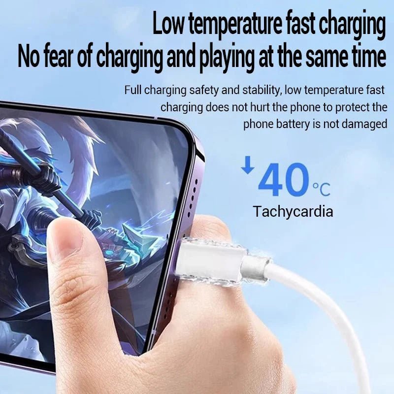 20W Fast Charging Cable – USB - C to Lightning Cord - PhishStones Products