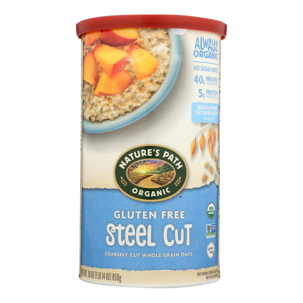 Nature's Path Organic Steel Cut Gluten-Free Oats – 6 Pack (30 oz Each)