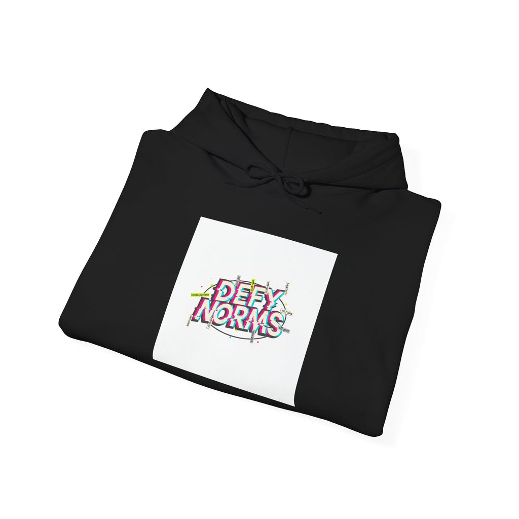 Anti-Norms Glitch Logo Hoodie | anti-aesthetic, chaotic design