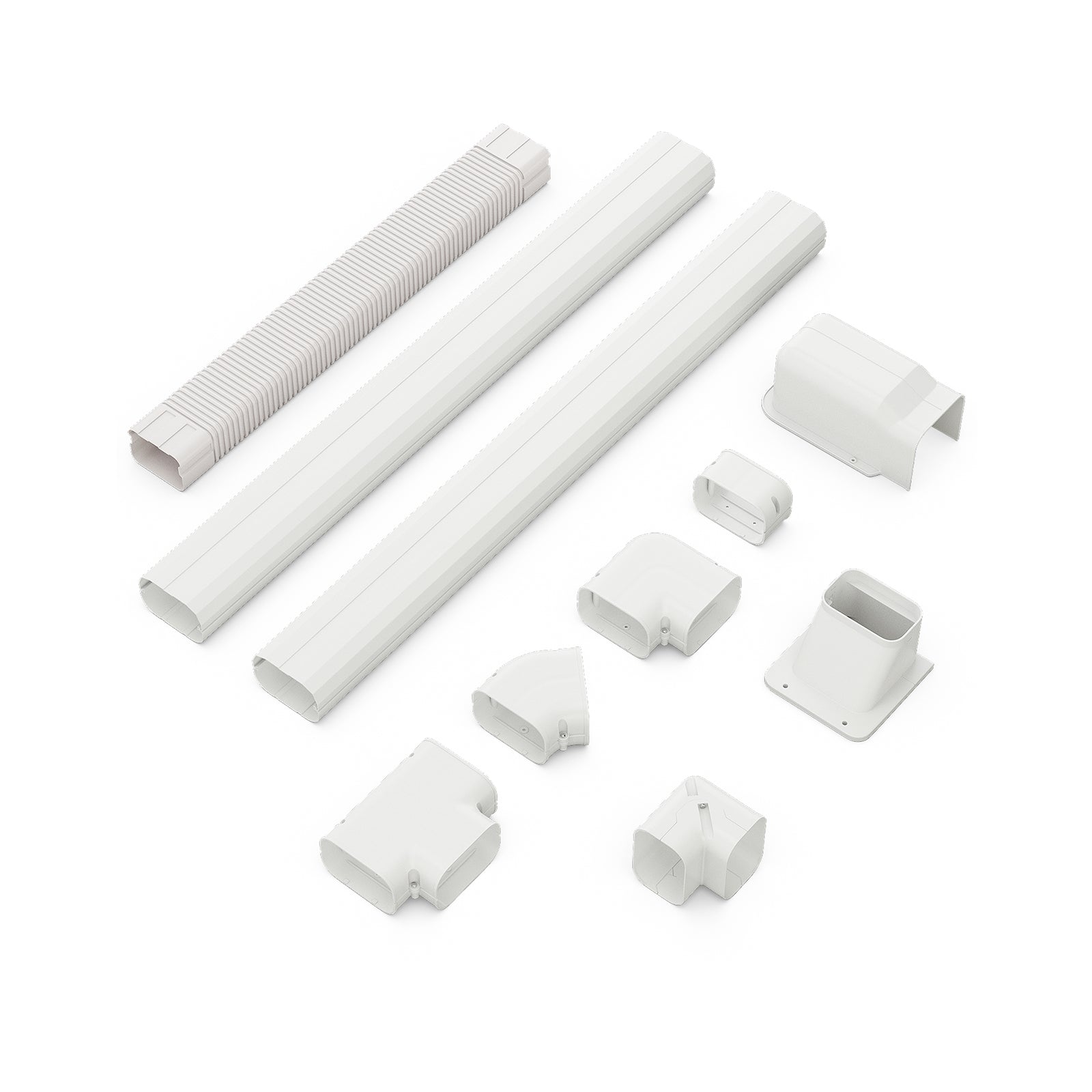 4 Inches W Mini Decorative PVC Slim Line Cover Kit