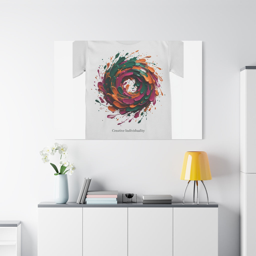 Painterly Abstract Floral Swirl Canvas | Matte Stretched Canvas