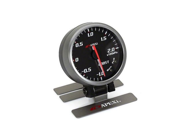 APEXi 60mm Electronic Boost Gauge Black Face Gunmetal Bezel *Discontinued