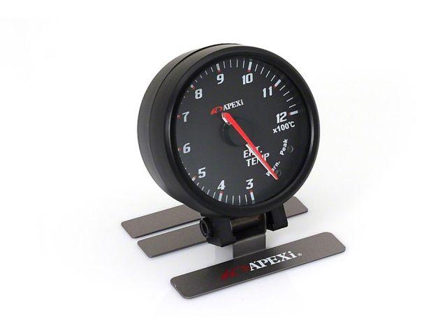 APEXi 60mm Electronic EGT Gauge Black Face Black Bezel *Discontinued