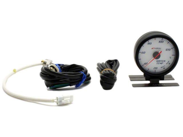 APEXi 60mm Water Temp Gauge White Face Black Bezel *Discontinued