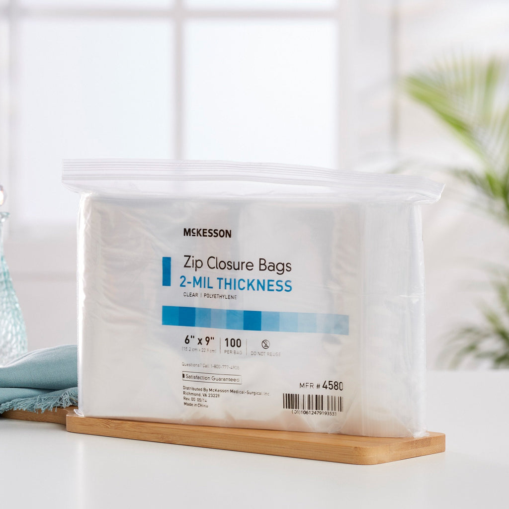 McKesson Zip Closure Bag, 6 x 9 Inches 4580