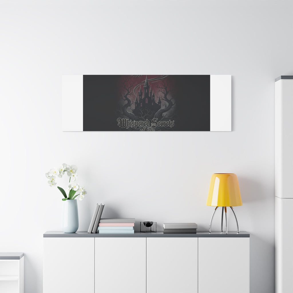 Whispered Secrets of the Shadows Castle Wall Art, Matte Canvas | Gothic Medieval Decor