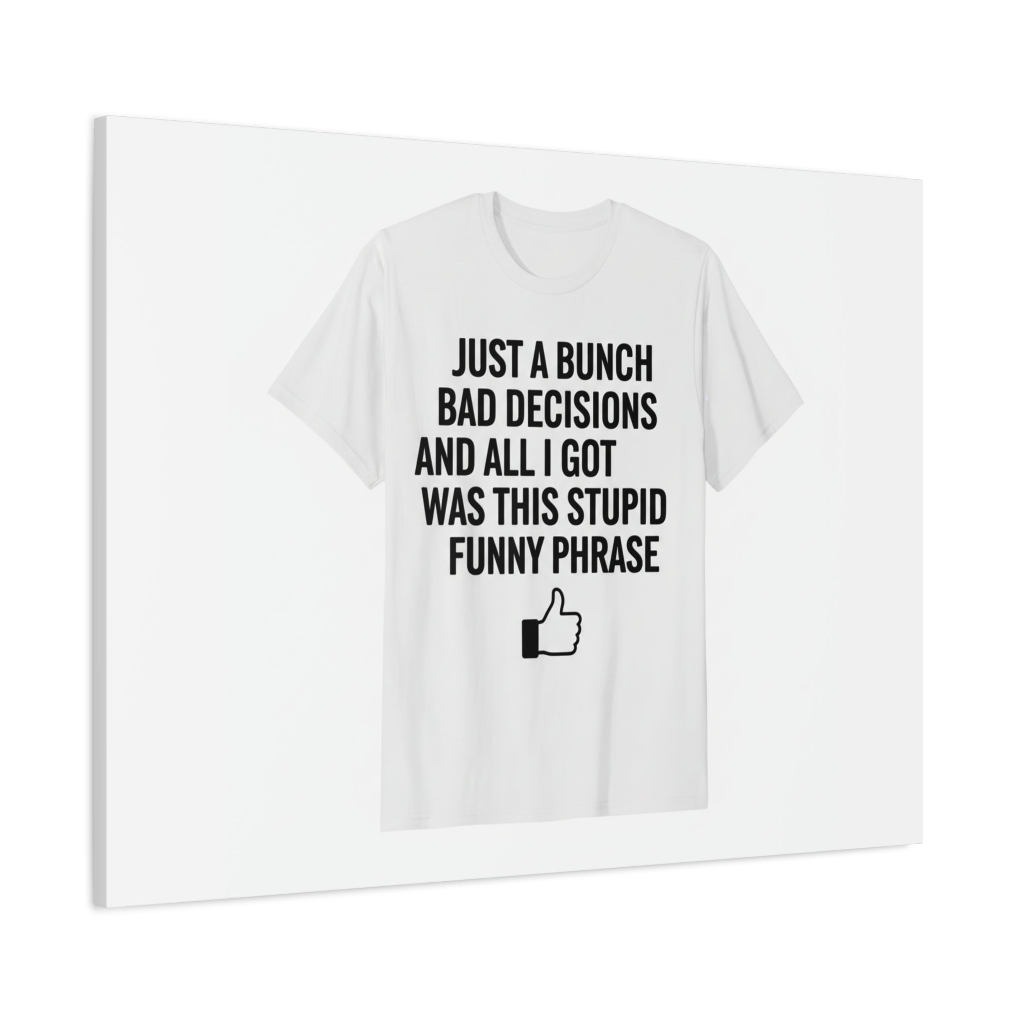 self-deprecating quote Canvas | sarcastic introvert wall art, anxiety humor