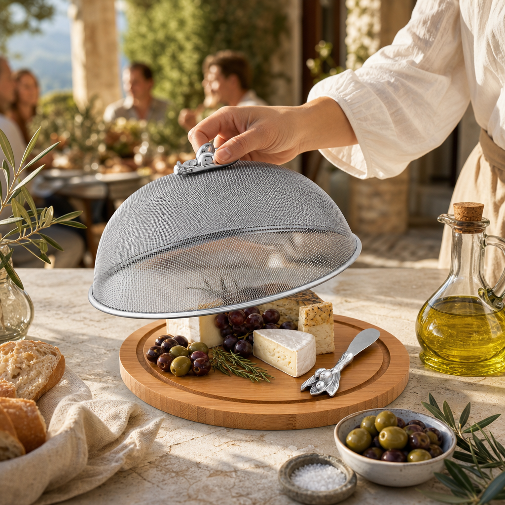 Olive 3 Piece Picnic Cheese Board / Spreader