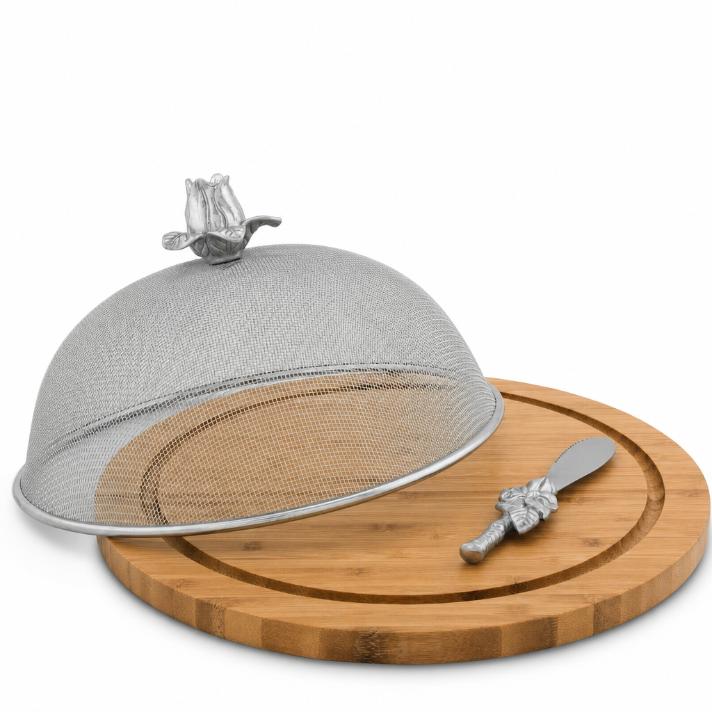 Magnolia 3 Piece Picnic Cheese Board / Spreader