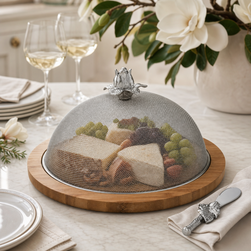 Magnolia 3 Piece Picnic Cheese Board / Spreader