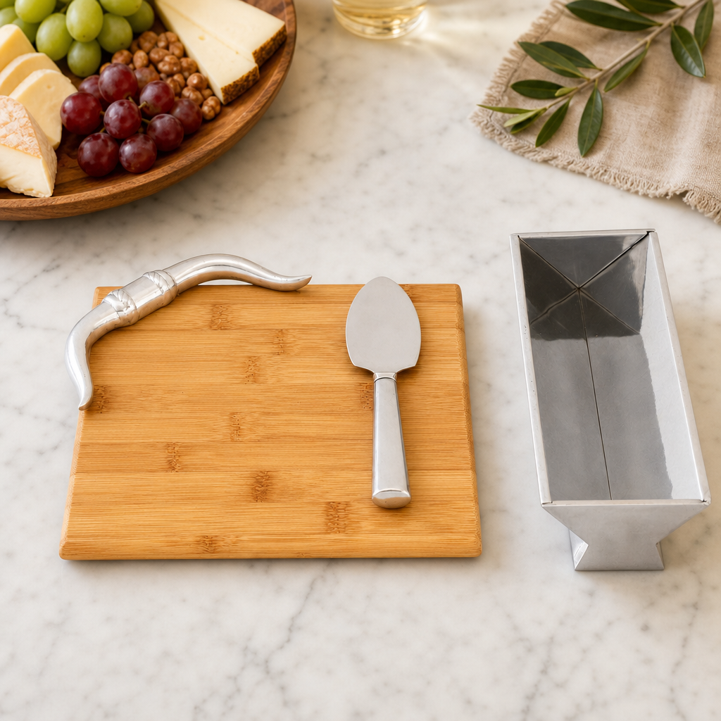 Longhorn Bamboo Cheese Set