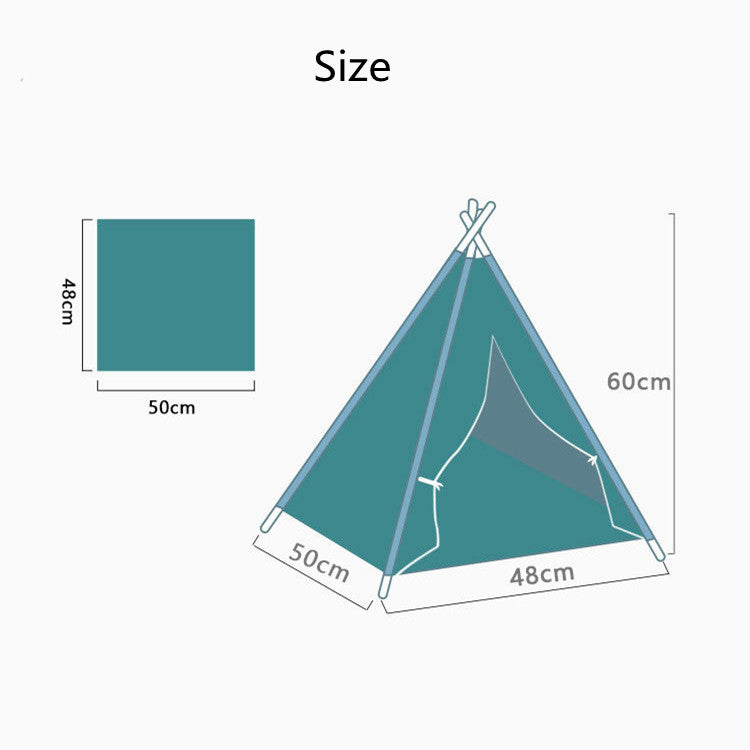 Canvas Pet Tent Washable Foldup Kennel