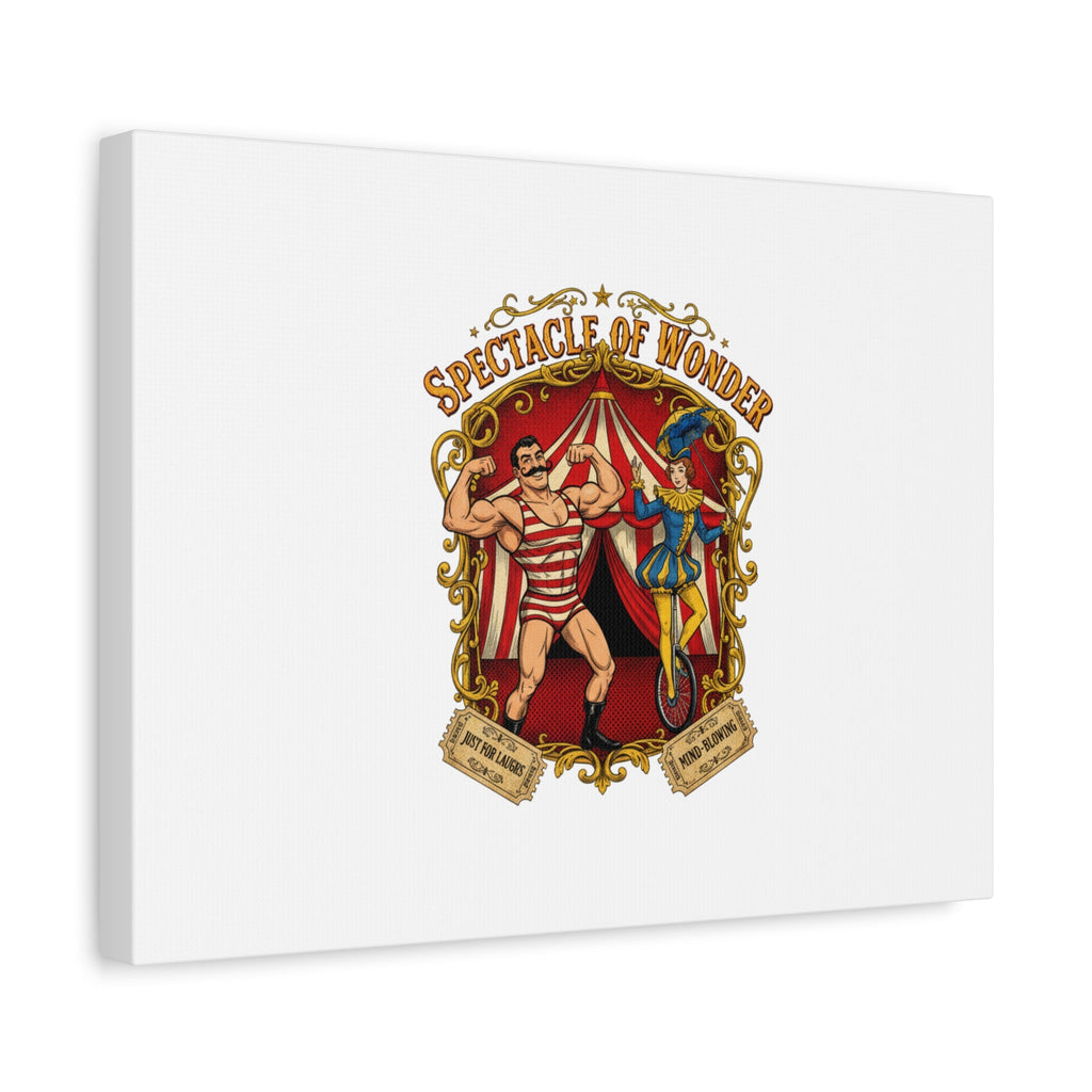 Spectacle of Wonder Circus Art Print, Canvas | Vintage Carnival Design