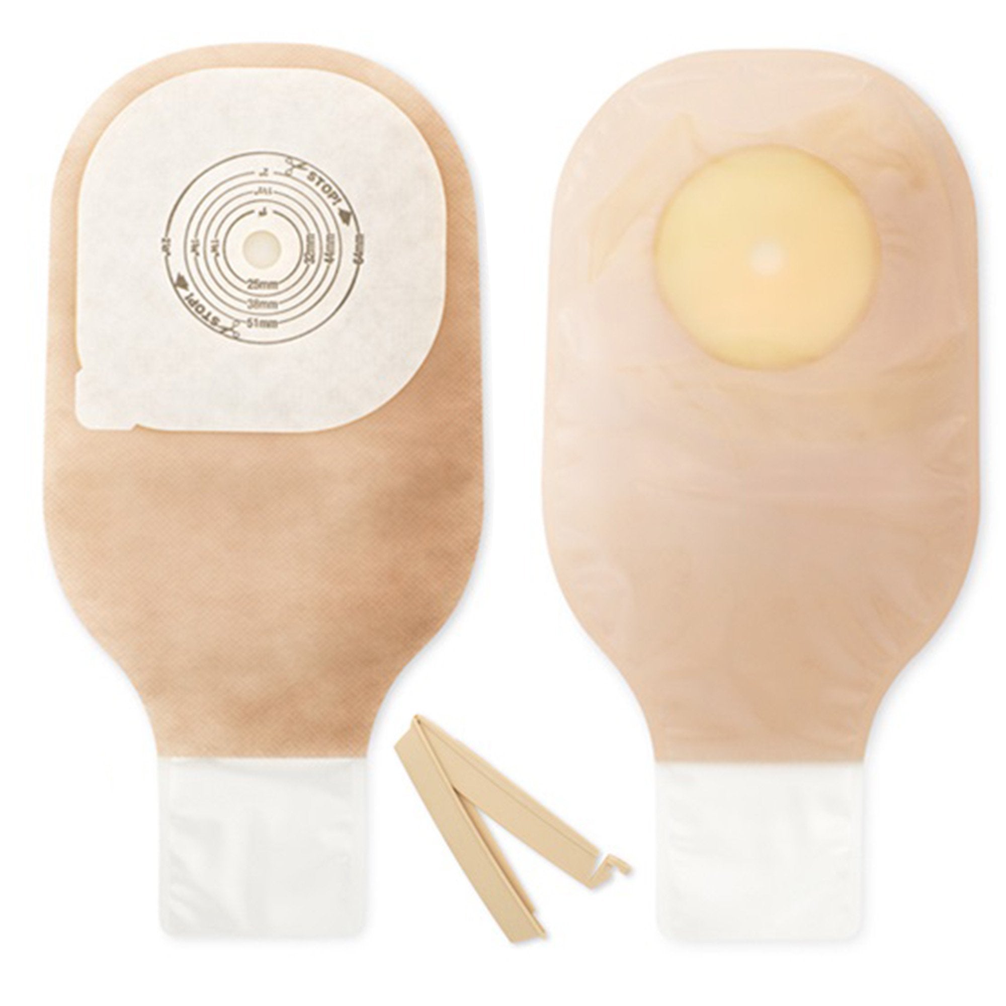 Premier™ One-Piece Ultra Clear Colostomy Pouch, 64mm Flange 88501