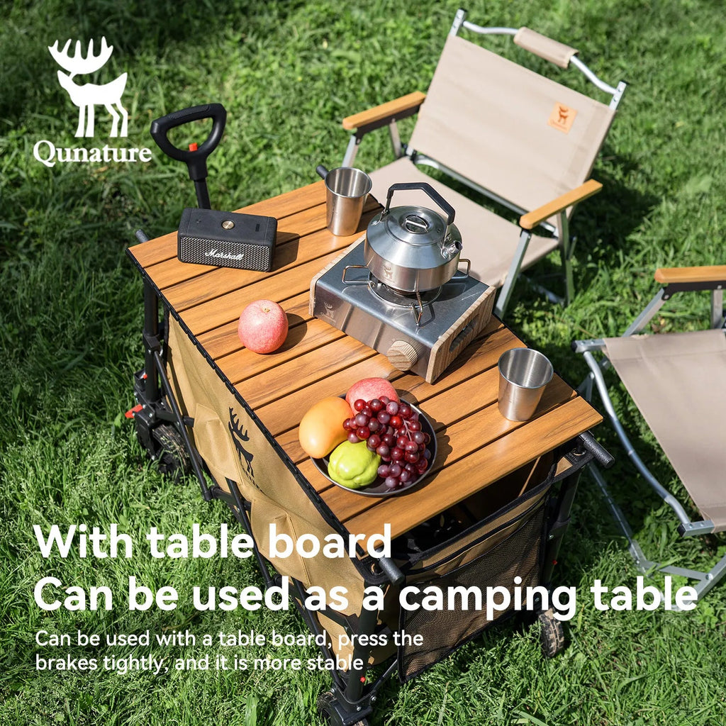 220lbs Foldable Utility Wagon with 360° Swivel Wheels - PhishStones Products