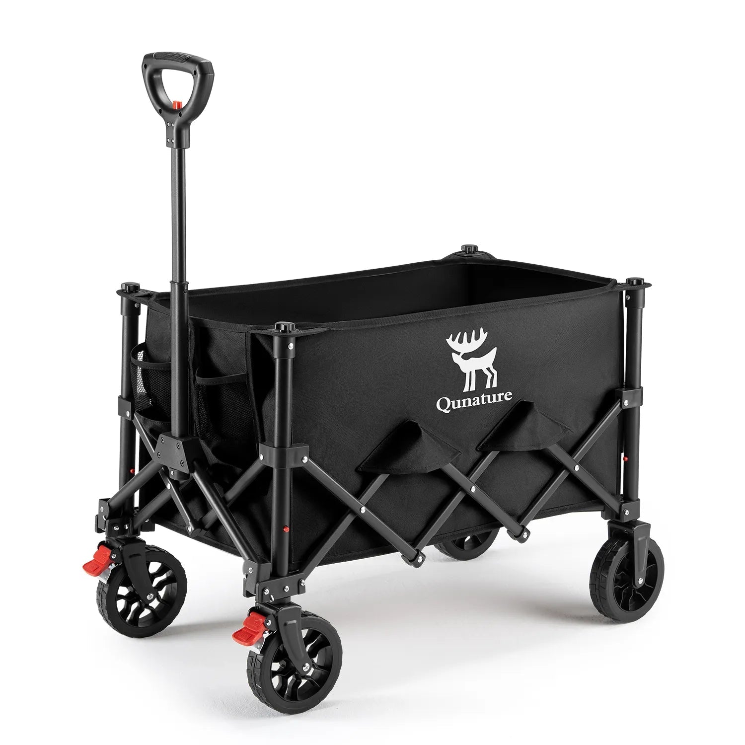 220lbs Foldable Utility Wagon with 360° Swivel Wheels - PhishStones Products