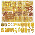 220pcs Dreadlock Hair Rings.