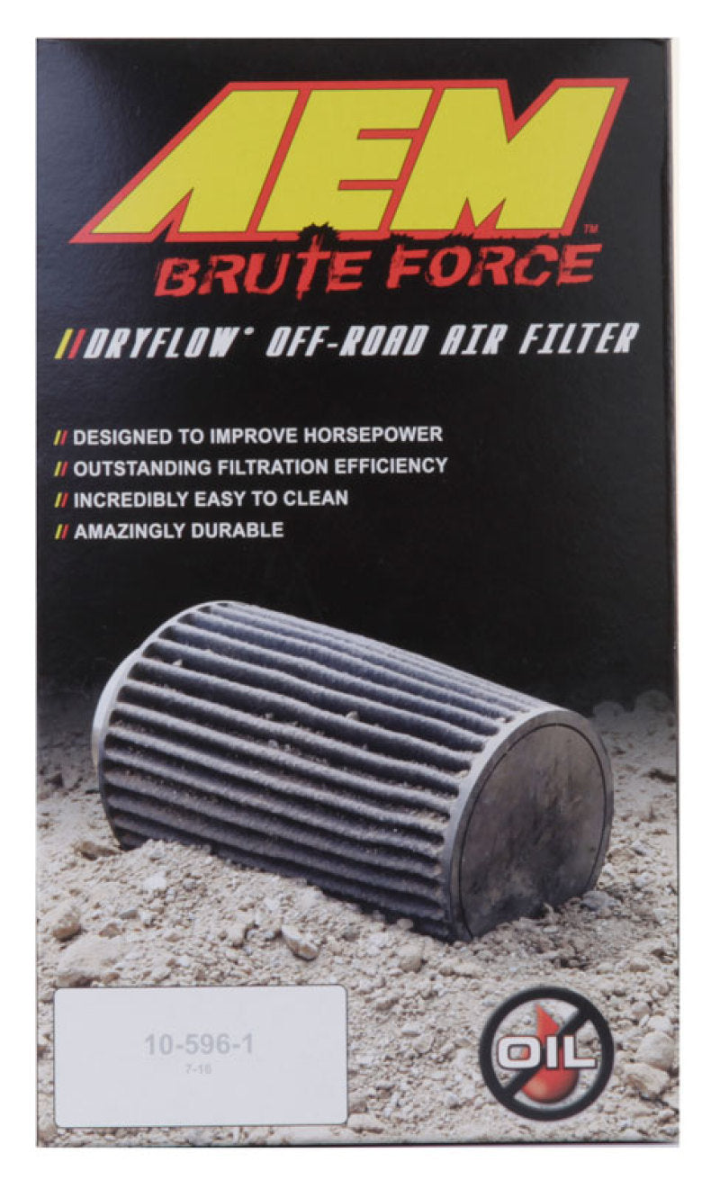 AEM Induction AEM Dryflow 4in. X 9in. Round Tapered Air Filter 21-2059BF
