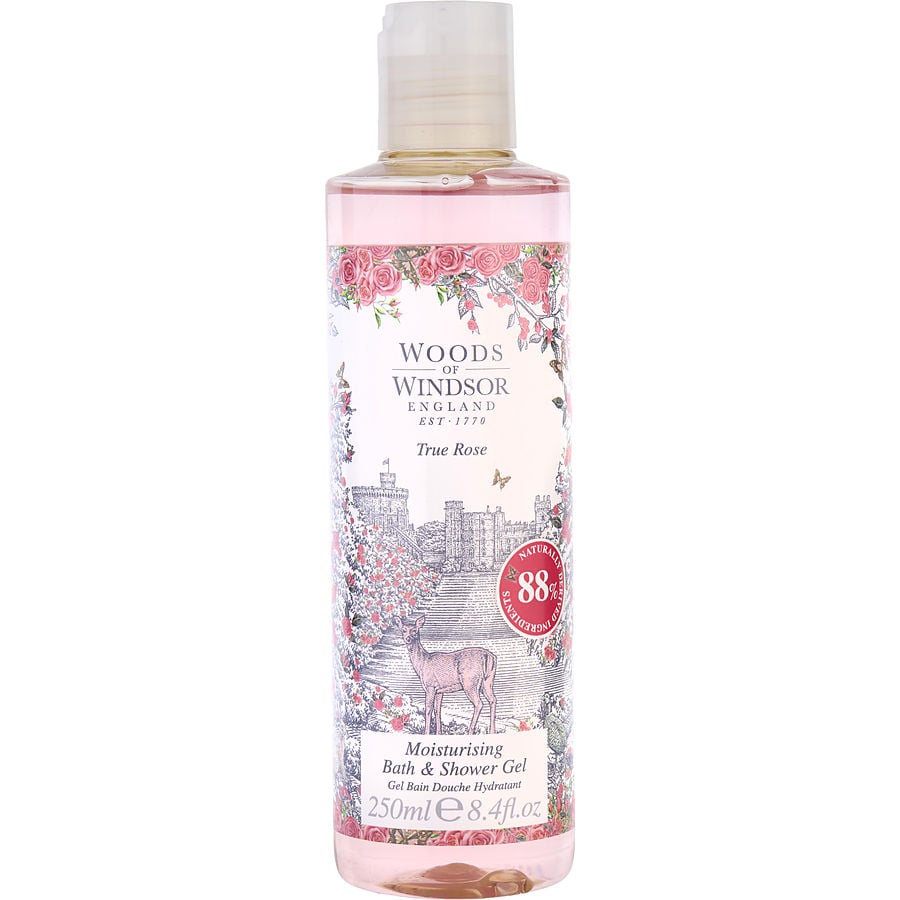 Woods Of Windsor True Rose By Woods Of Windsor Moisturizing Bath & Shower Gel 8.4 Oz