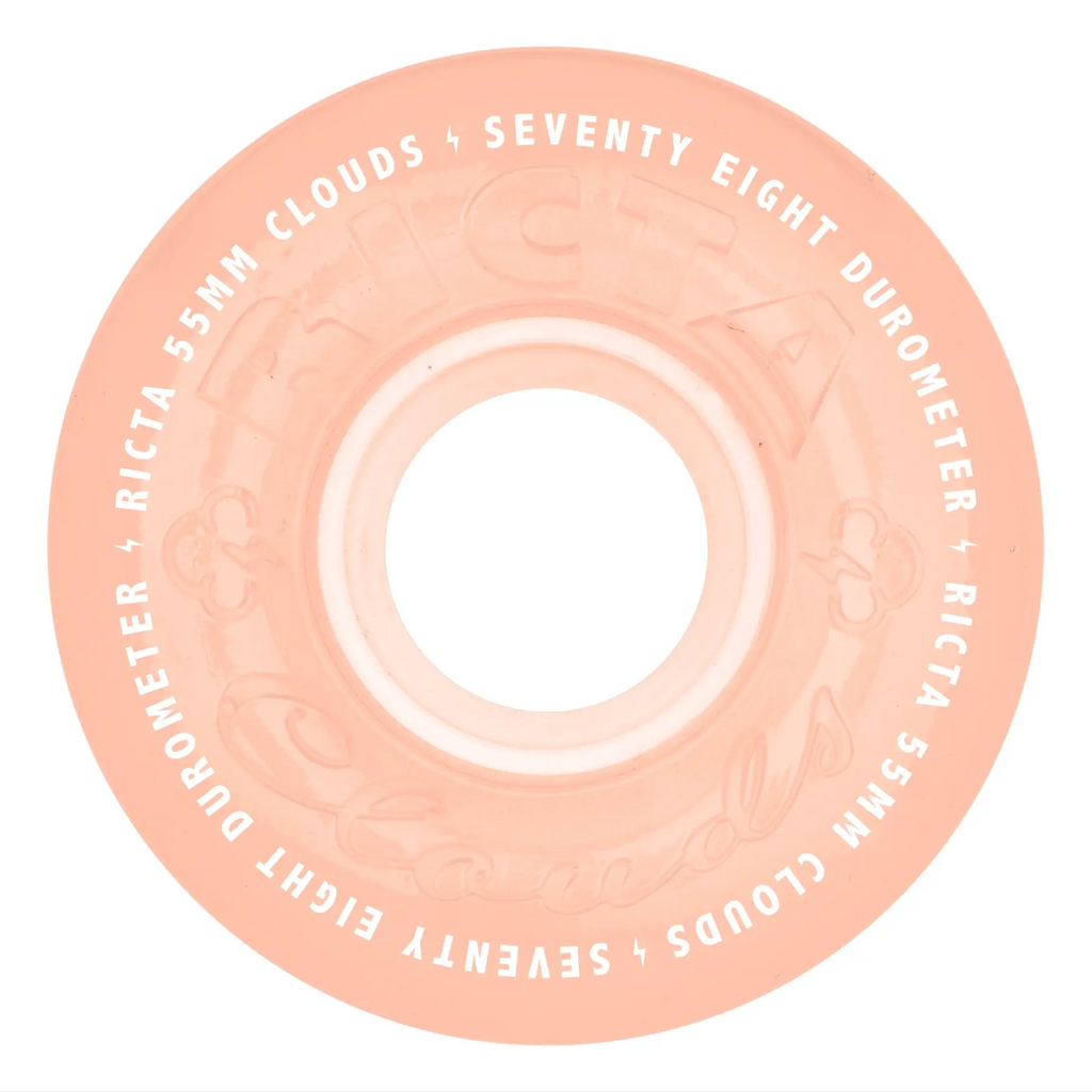 Ricta Clouds Wheels 55mm 78a - Red Glow In The Dark (Set)