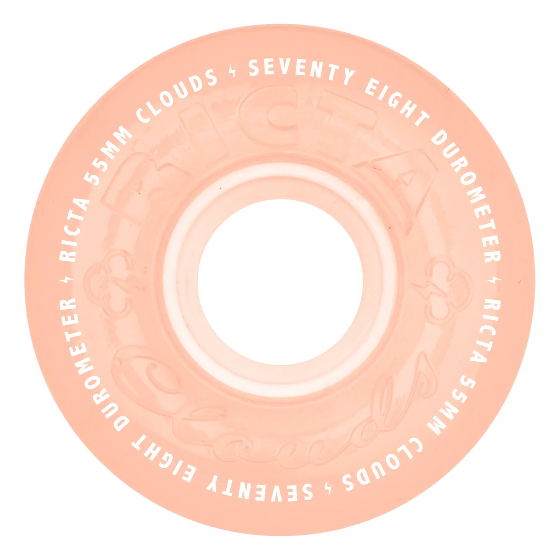 Ricta Clouds Wheels 55mm 78a - Red Glow In The Dark (Set)